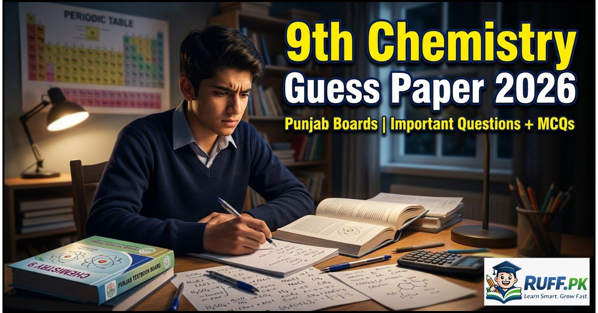 9th Class Chemistry Guess Paper 2026 for All Punjab Boards PDF Download