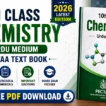 10th Class Chemistry Urdu Medium PECTAA Text Book 2026 PDF download featured image for Punjab Board students.