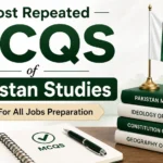 most repeated MCQs of Pakistan Studies